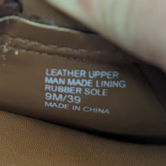 Tory Burch Loafer Women 9 39 Red Bean Boot Wellie Slip On Shoe Leather Rain Boat - Picture 7 of 16